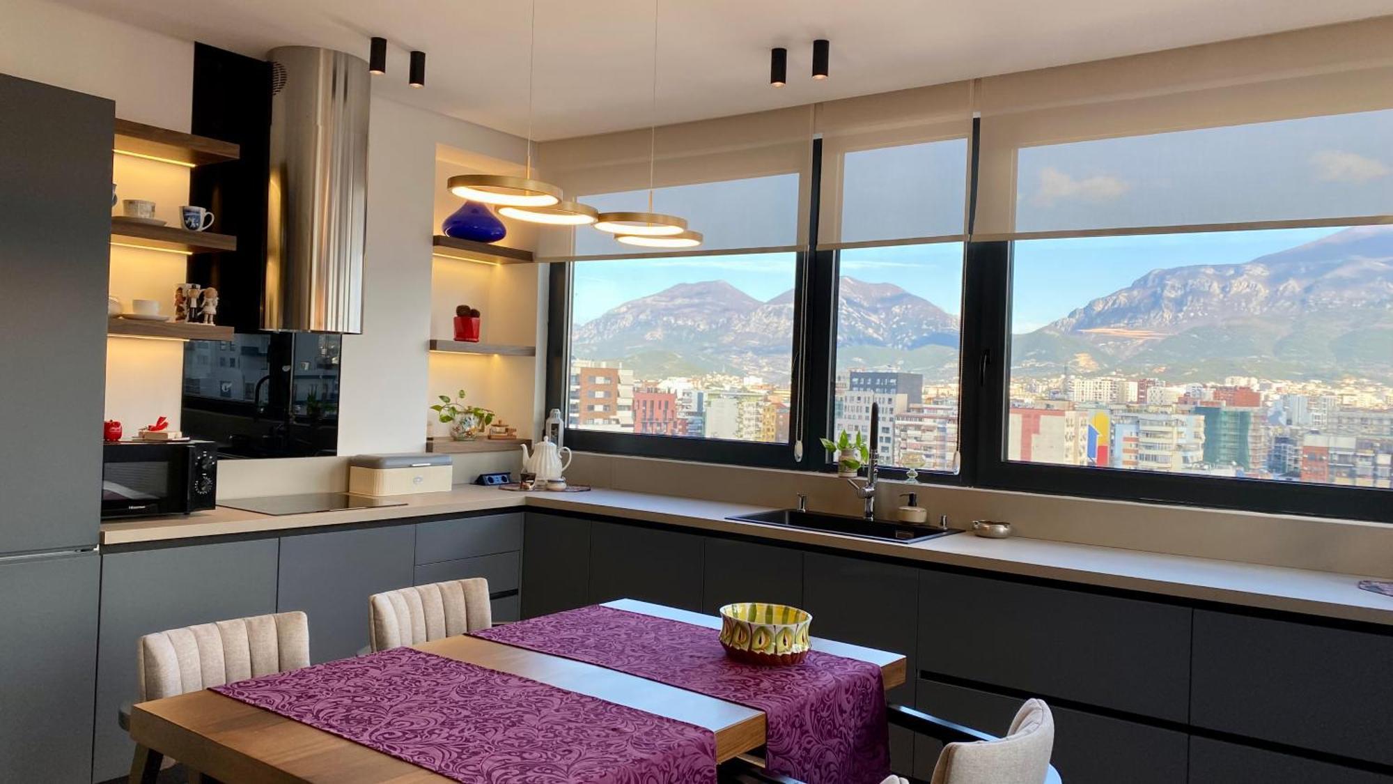 "Superattico" - Central Tirana Gorgeous Penthouse, Free Parking Dış mekan fotoğraf